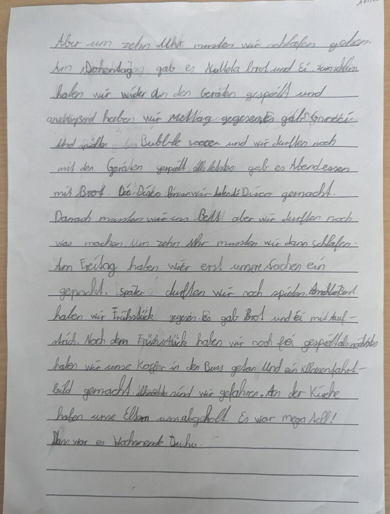 Alina S.2- 4b-Klassenfahrt